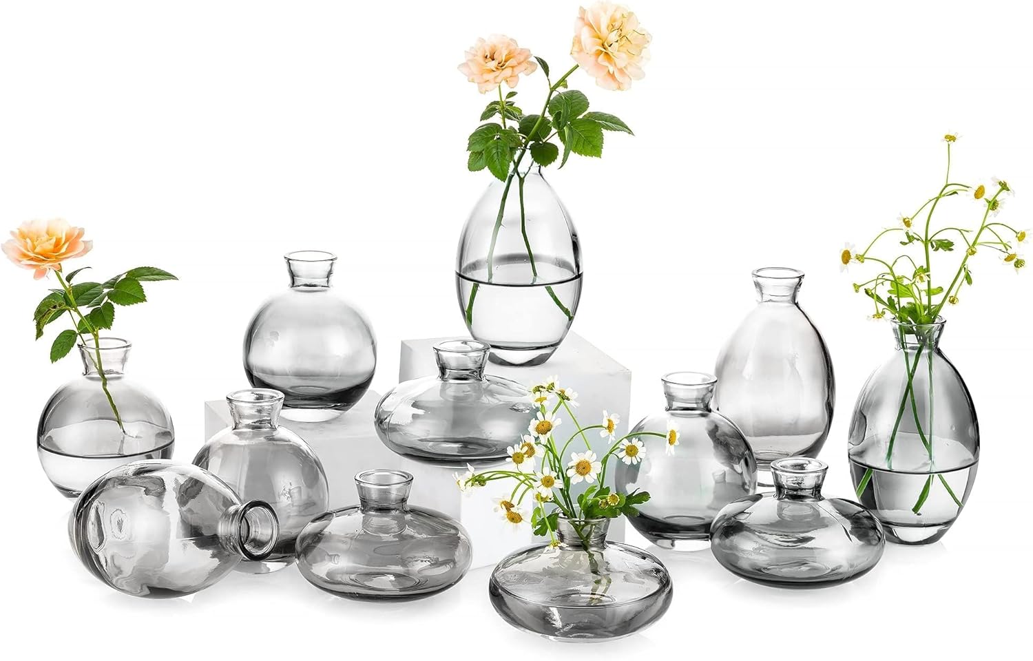 Vintage Modern Gold Vase — 4 Sets