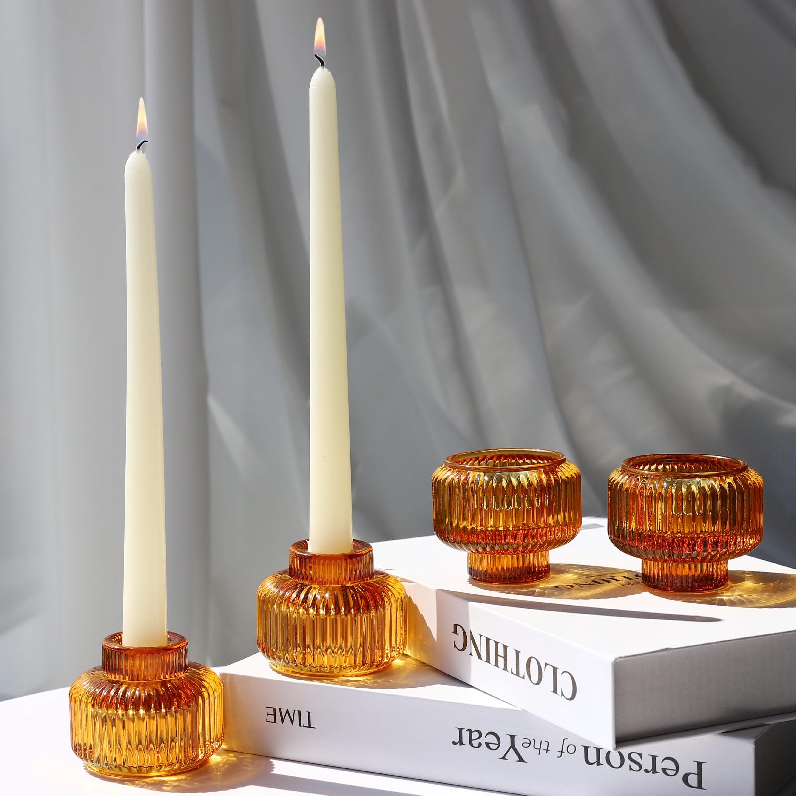 Blue Candle — Set of 4