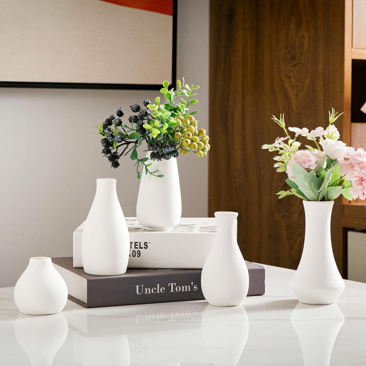 Modern Black Vase Set — Set of 12 - View 8