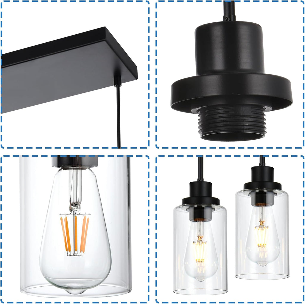Black Chandelier — 5-Light - View 7
