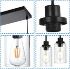Black Chandelier — 5-Light - View 7