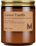 Scented Metal Candle Set — 7.5oz/Lemon Vanilla
