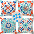 Boho Fabric Pillow Cover — 18"