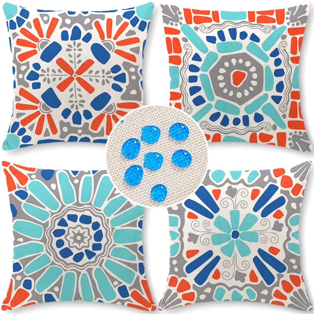 Boho Fabric Pillow Cover — 18"
