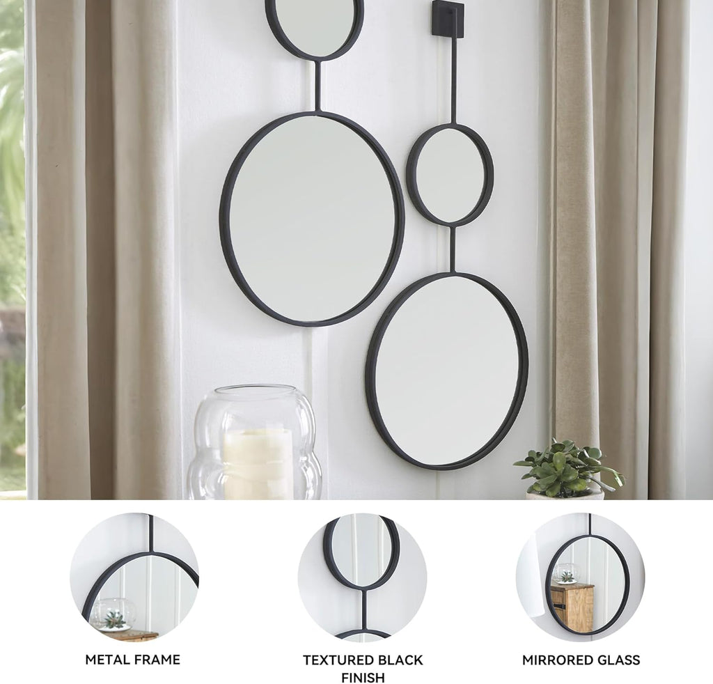 Round Modern Glass Mirror - View 3