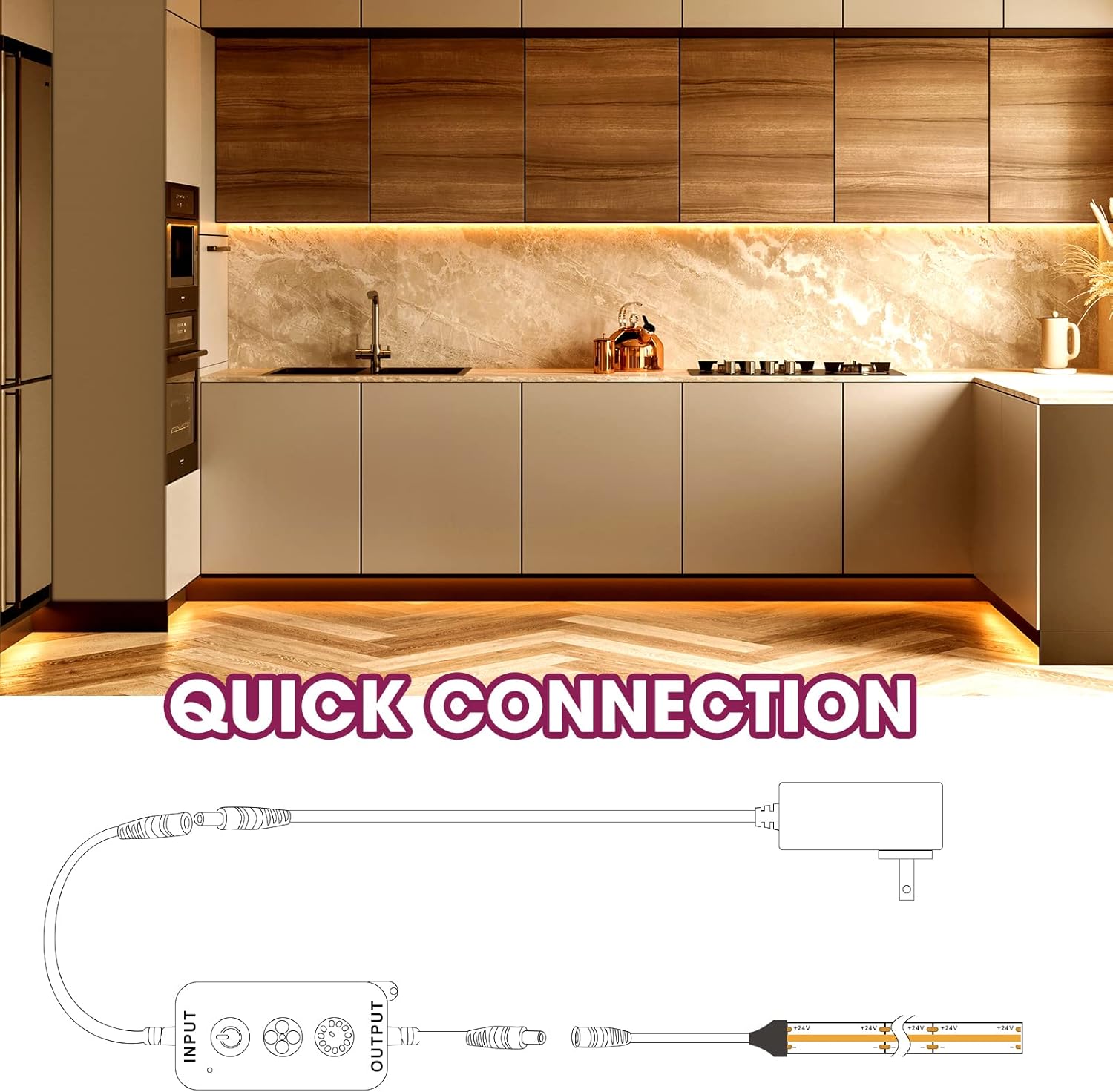 Dimmable White LED Strip Light - View 7