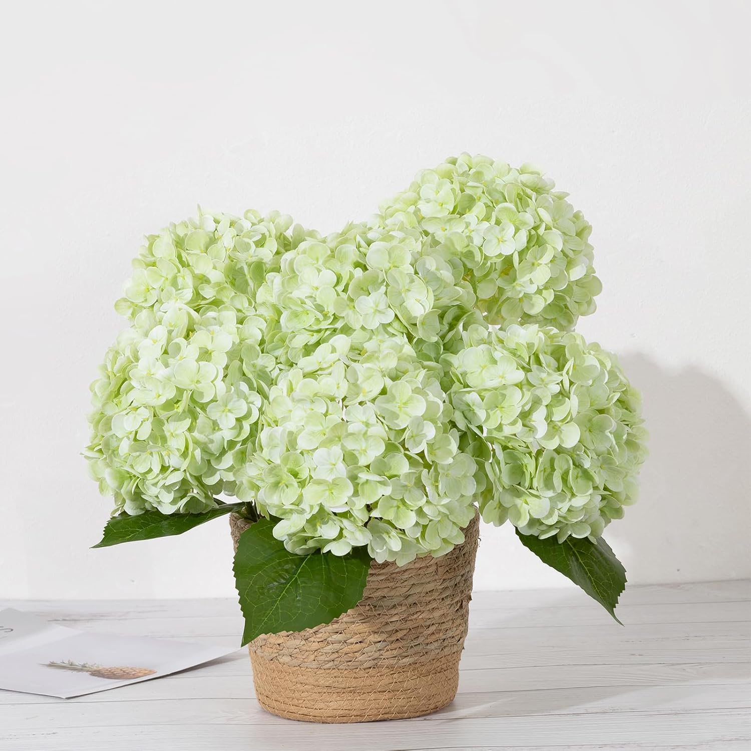 Blue Artificial Flowers — 5pcs