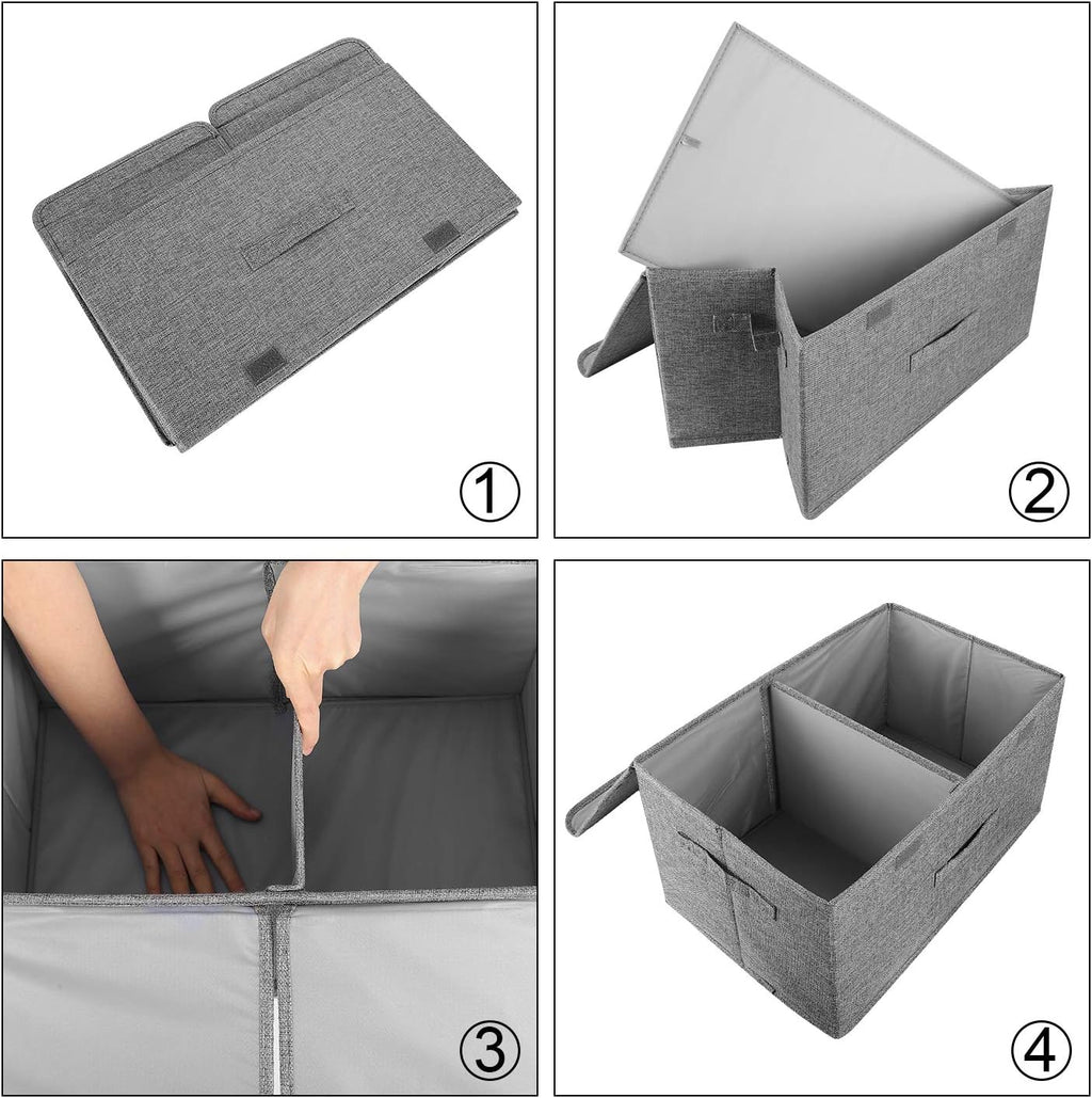 Linen Beige Storage Bin - View 3