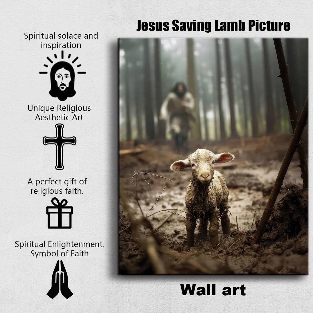 Fabric Canvas Wall Art — 12" - View 5