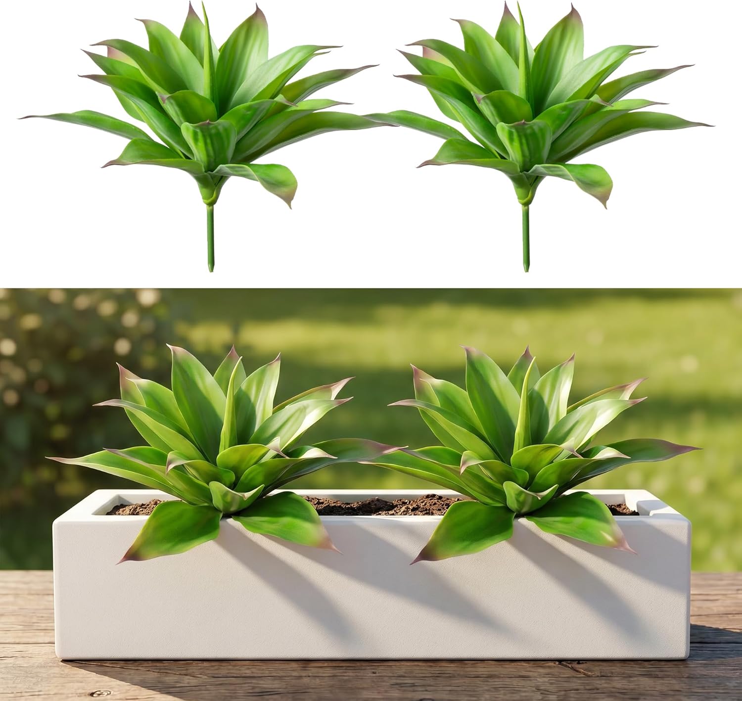 Green Artificial Plant — 22" — 15"green