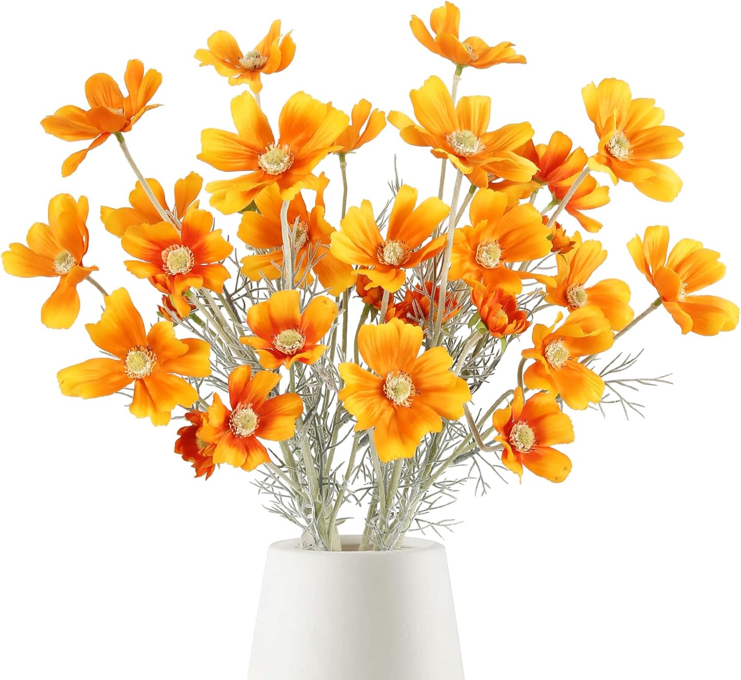Blue Artificial Plant — 24" — Orange