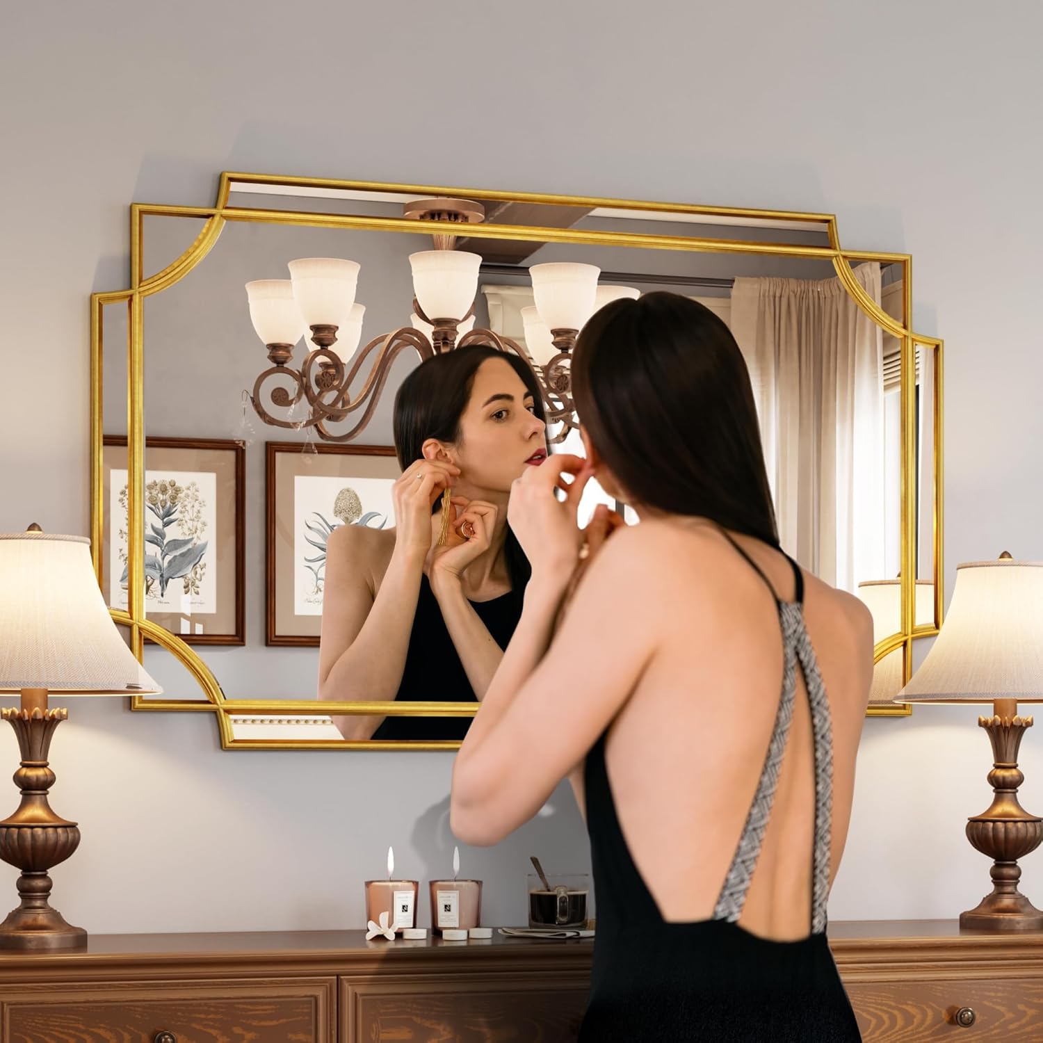 Beveled Farmhouse Glass Vanity Mirror — 30" - View 3