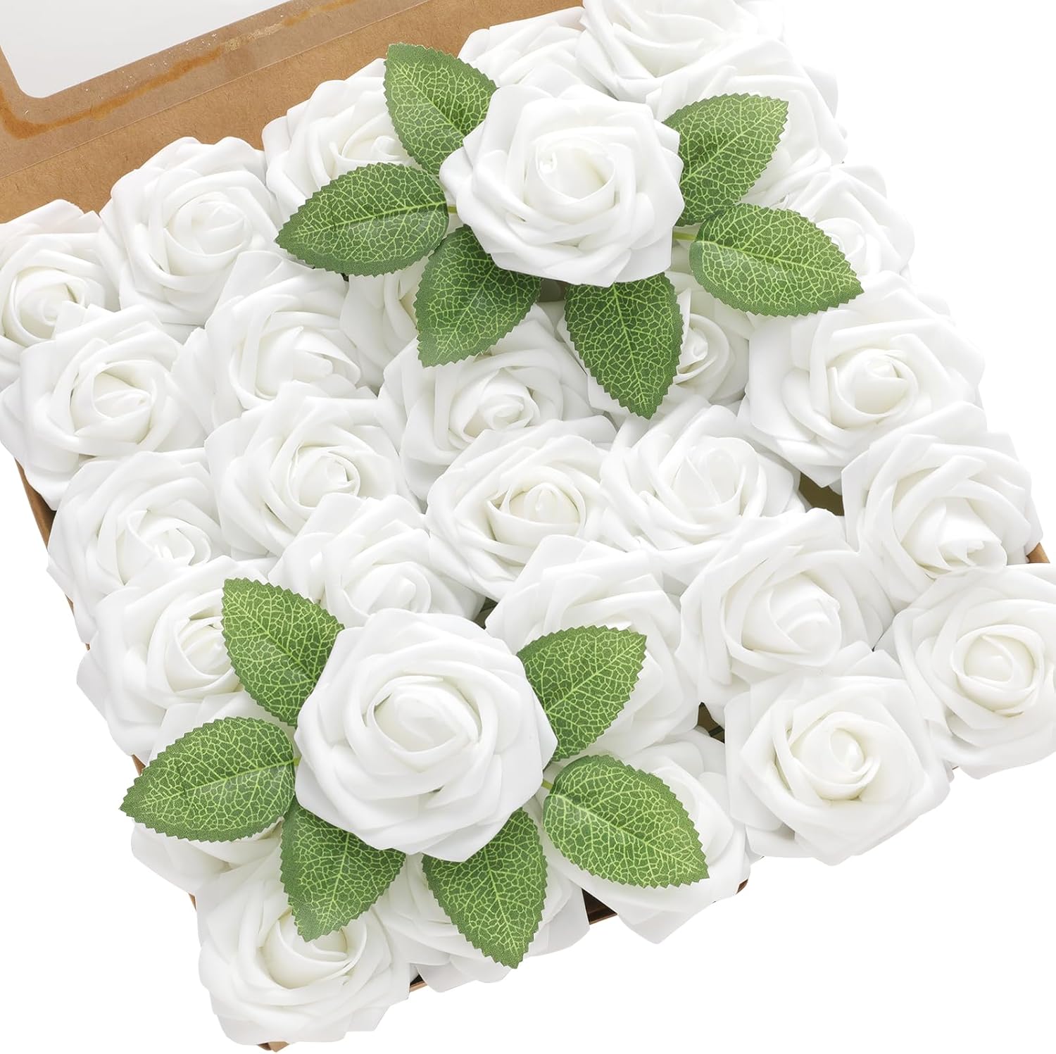 Red Artificial Plant — 3" — White