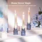 Modern Blue Candle - View 4