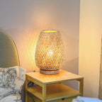 Dimmable Boho Wood Table Lamp - View 5
