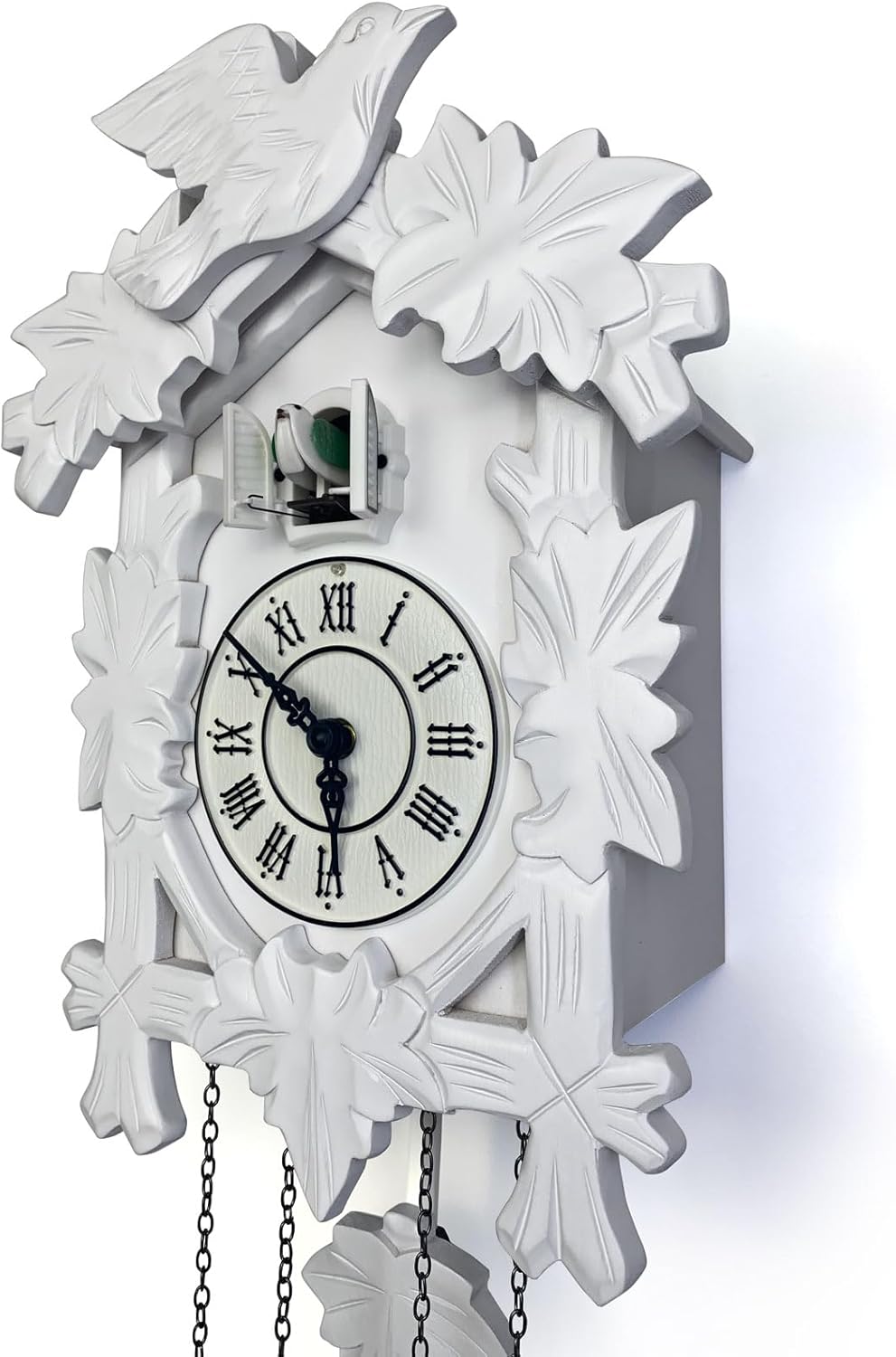 Handcrafted Brown Wall Clock — 5" - View 5
