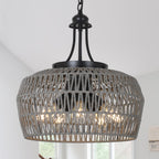 Boho Black Chandelier — 5-Light