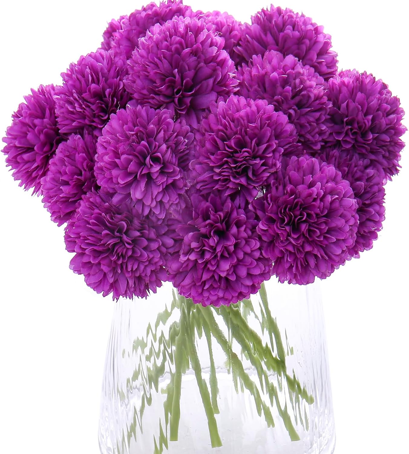 Black Artificial Flowers — Dark Purple