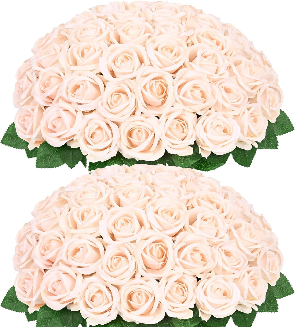 Velvet Luxe Black Artificial Flowers — Champagne