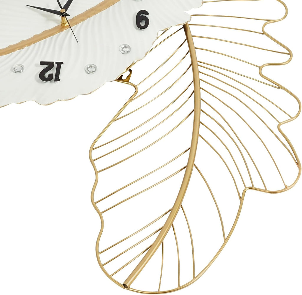 Battery Operated Luxe Black Wall Clock — 8" - View 4