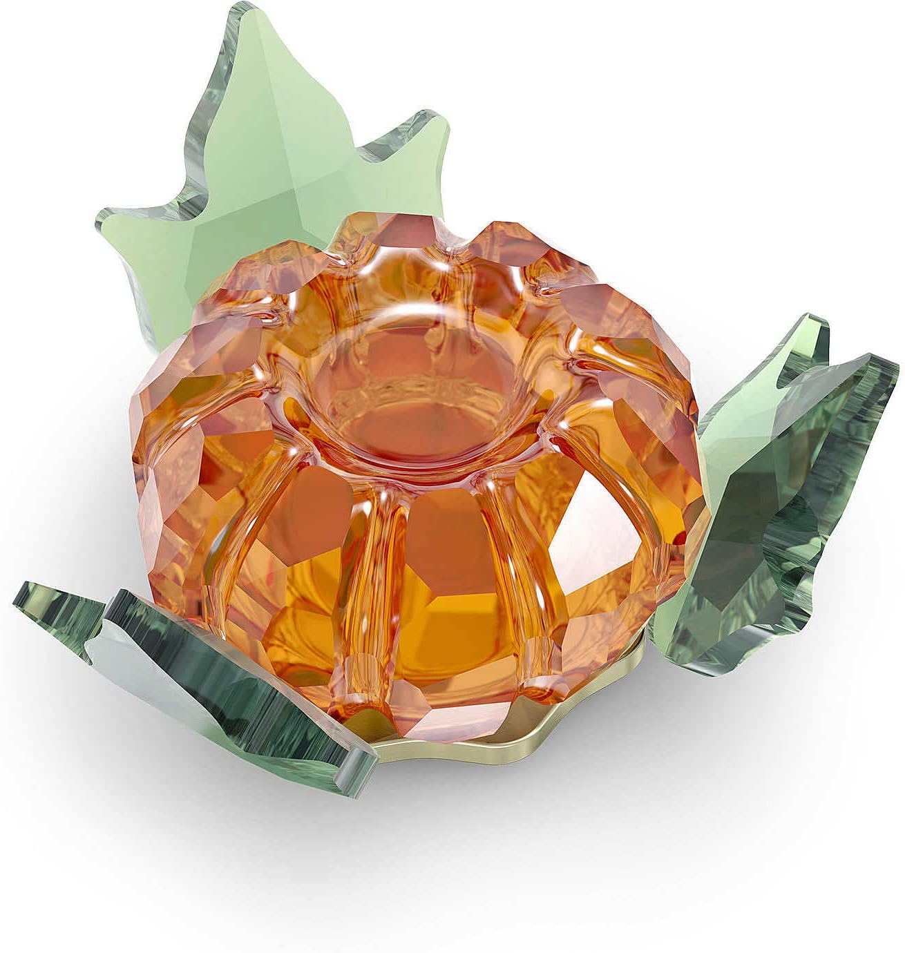 Luxe Green Decorative Vase — Pumpkin