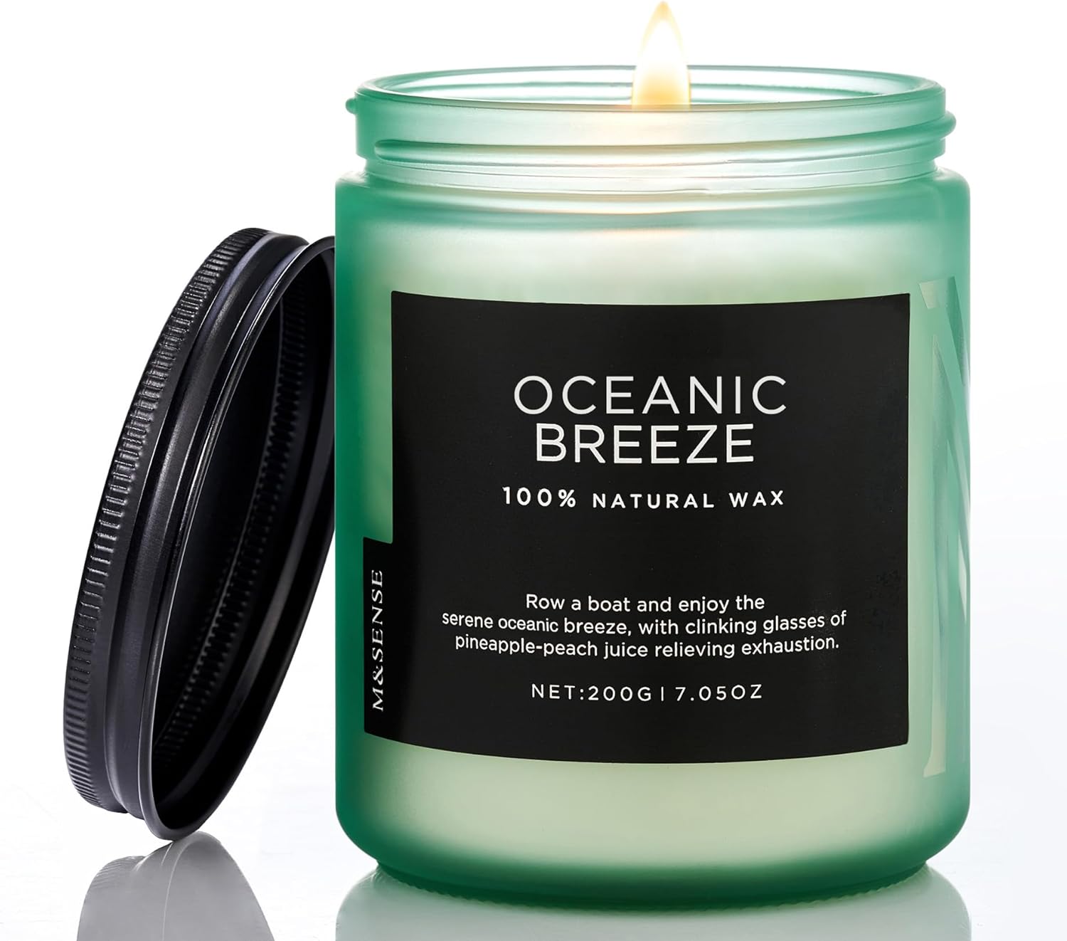 Soy Wax Beige Scented Candle — Small Jar