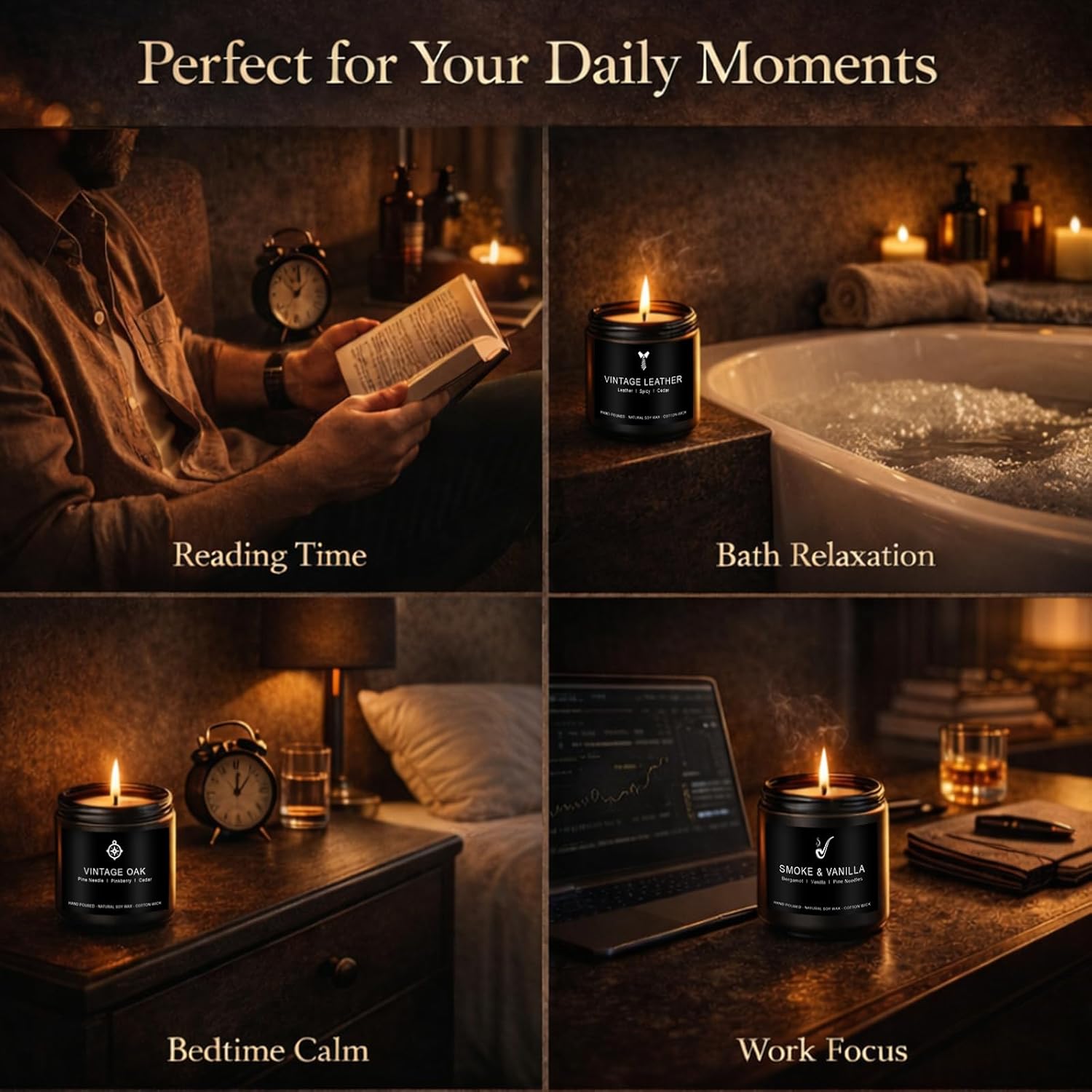 Scented Wood Soy Candle - View 5