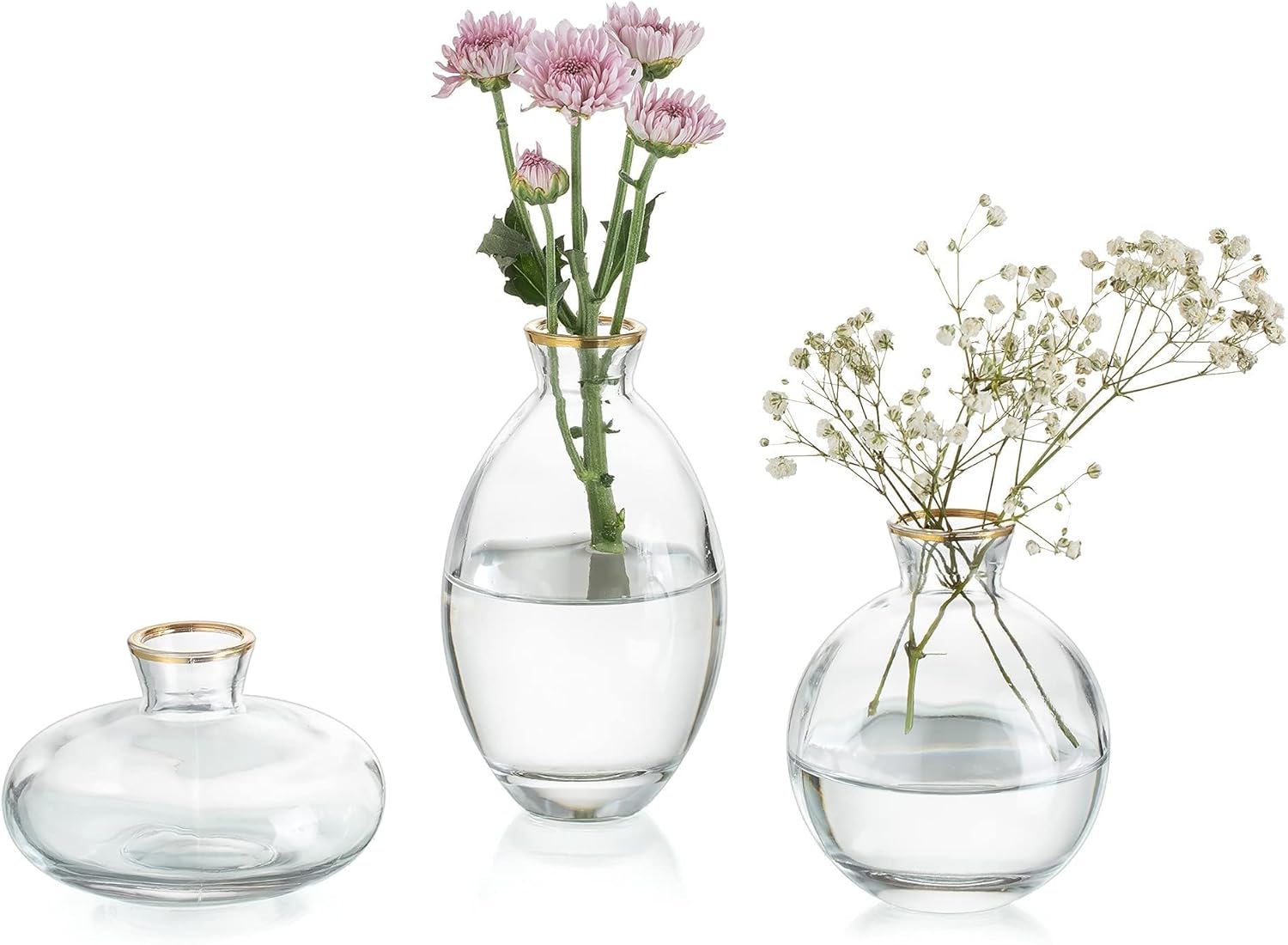 Vintage Modern Gold Vase — 1 Set
