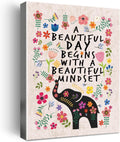 Boho Red Wall Decor — Flower Elephant