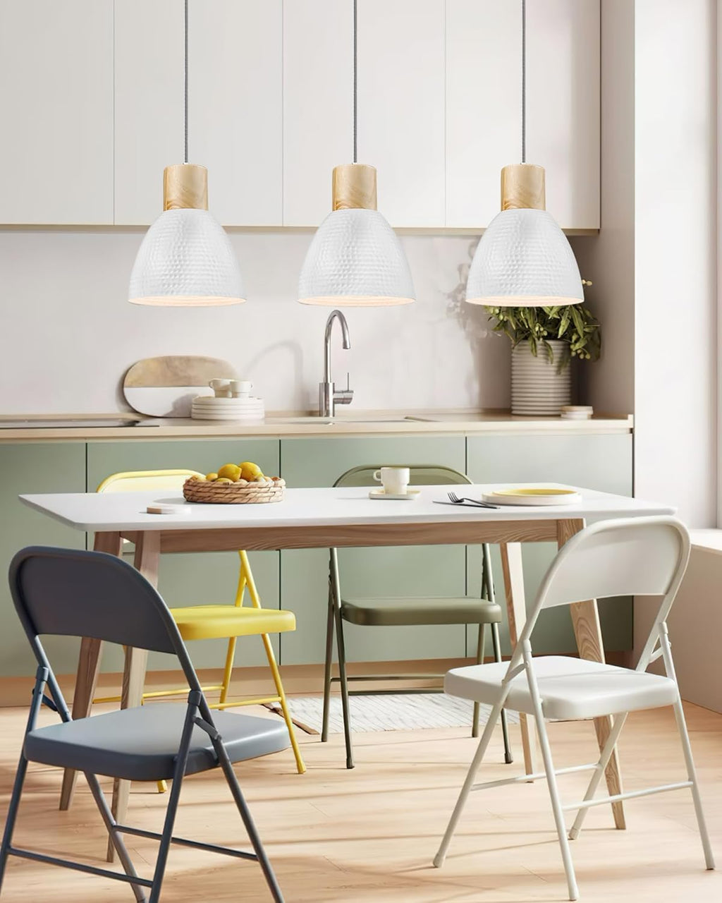 Modern Black Pendant Light - View 9