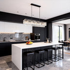 Rectangular Luxe Black Chandelier — 12-Light - View 6