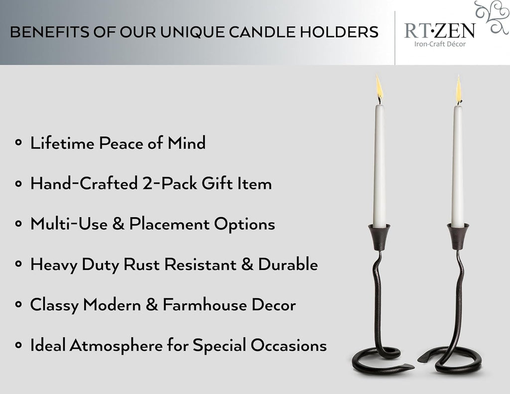Farmhouse Metal Candle - View 2