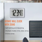 Mid-Century Metal Wall Clock - View 2