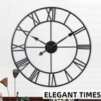Modern Black Wall Clock — 30" - View 5