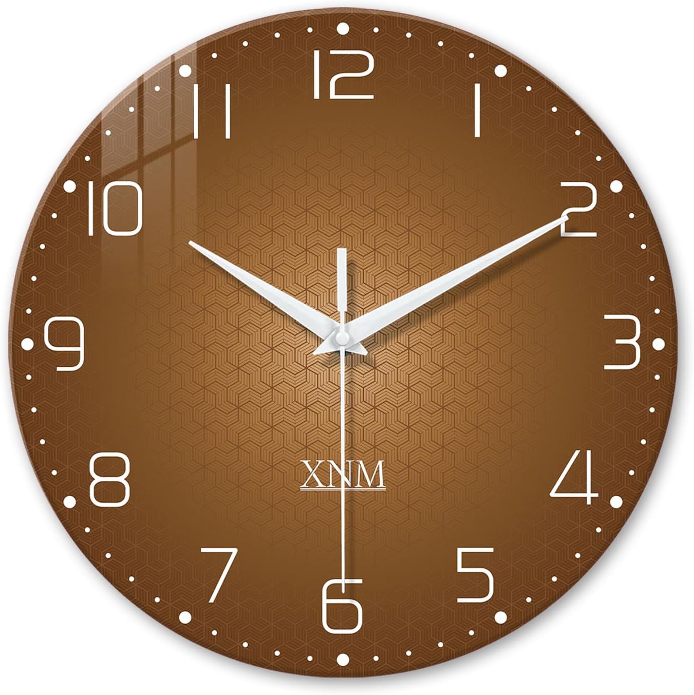 Battery Operated Modern Black Wall Clock — 24" — 14 Inch