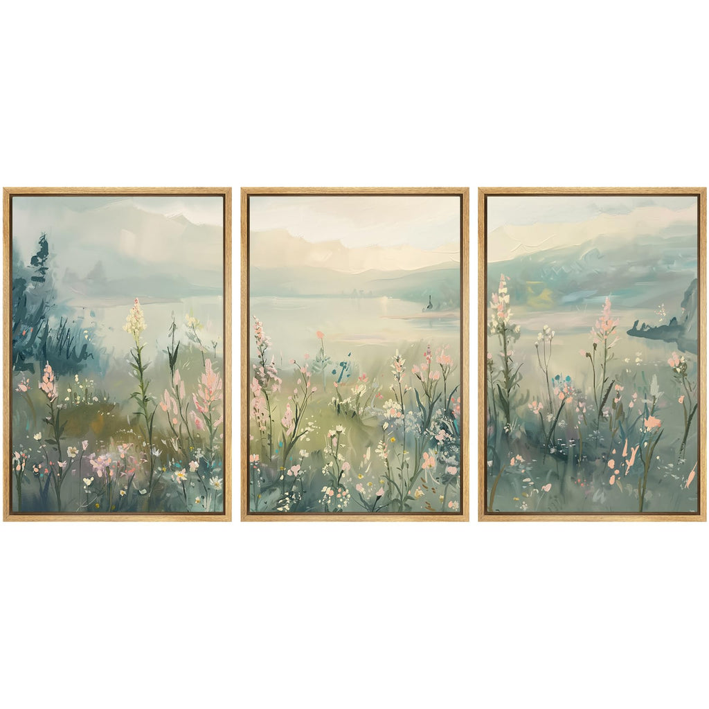 Framed Modern Fabric Wall Art — 24"