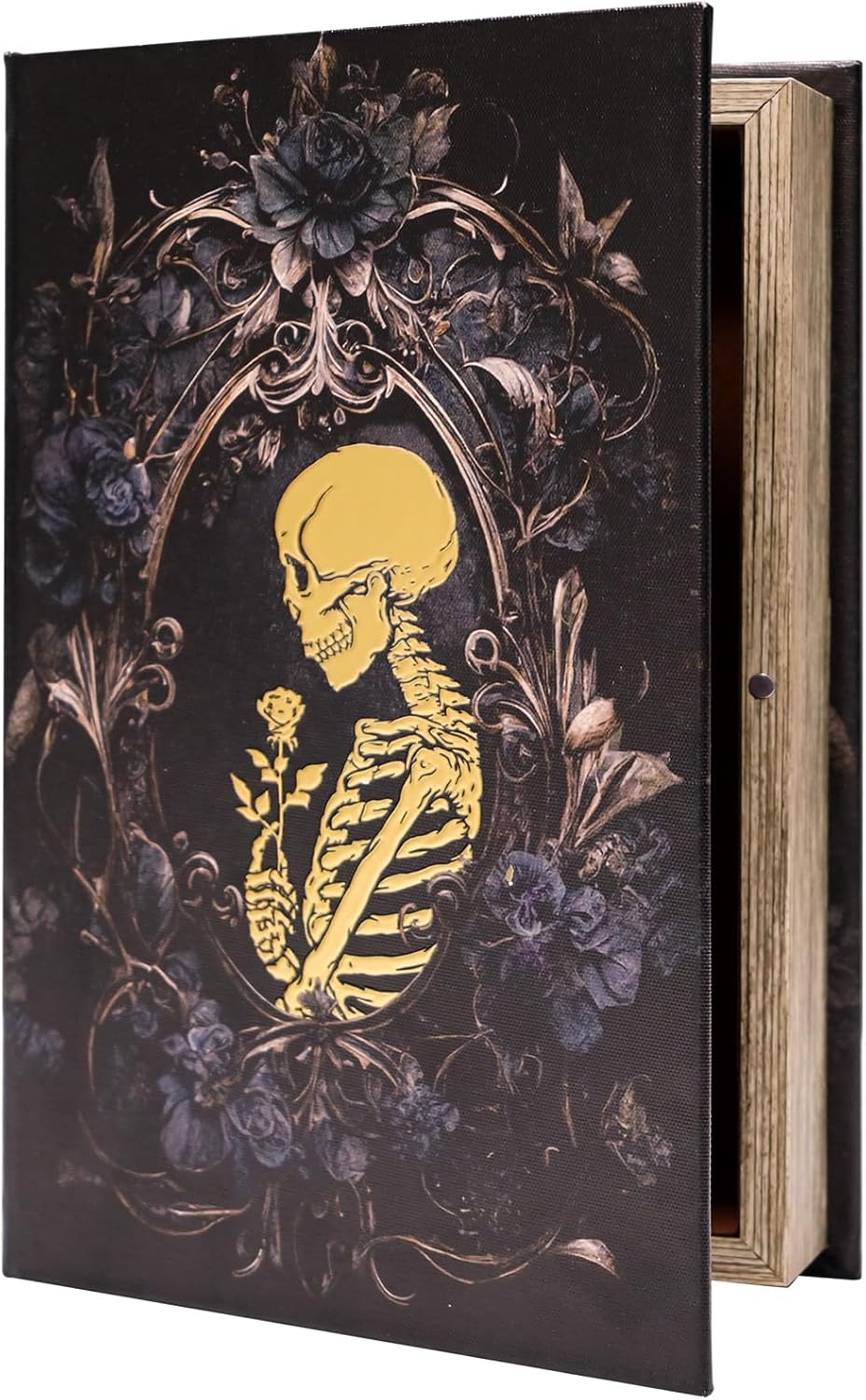 Vintage Luxe Gold Storage Basket — M/Golden Skull