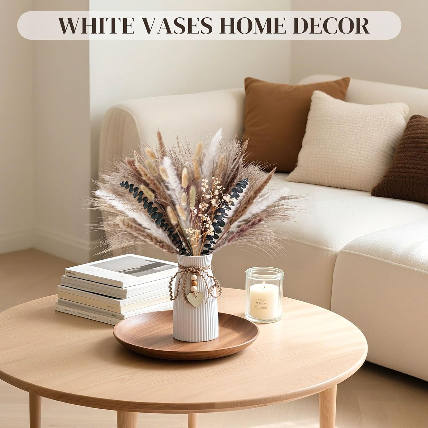 Farmhouse Black Flower Vase — 6.3" - View 4
