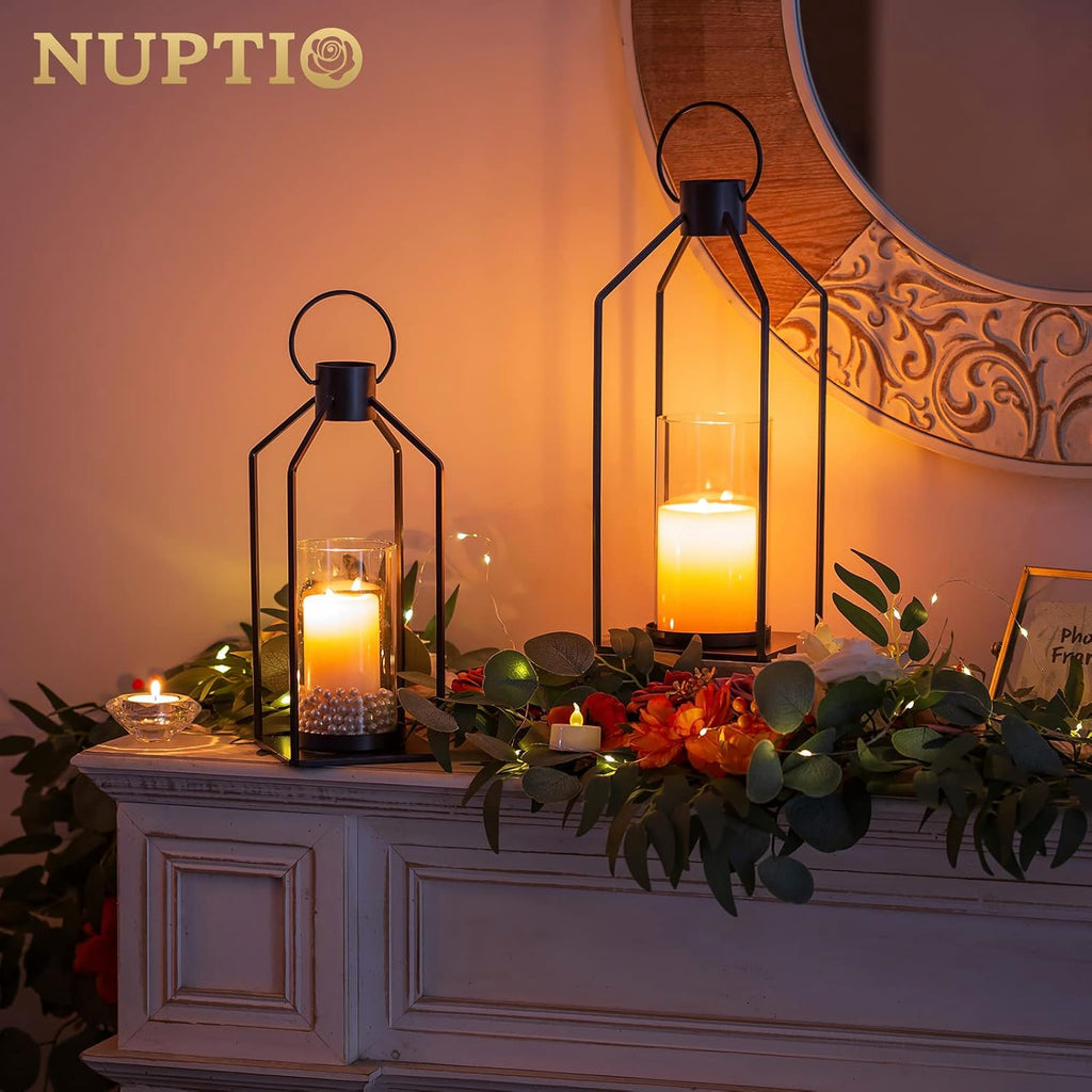 Farmhouse Black Pillar Candle - View 2