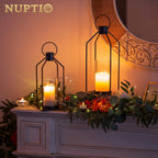 Farmhouse Black Pillar Candle - View 2