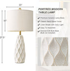 Vintage Boho Black Bedside Lamp — 27.5" - View 2