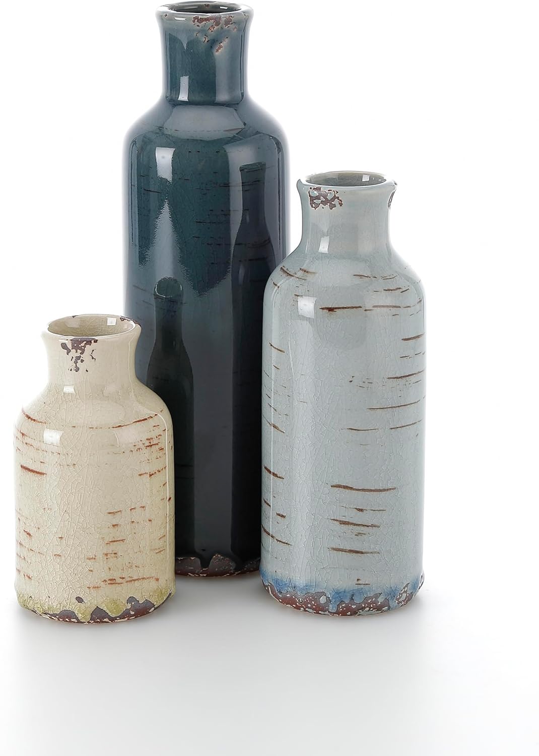 Farmhouse Ceramic Decorative Vase — Mutil-color-1