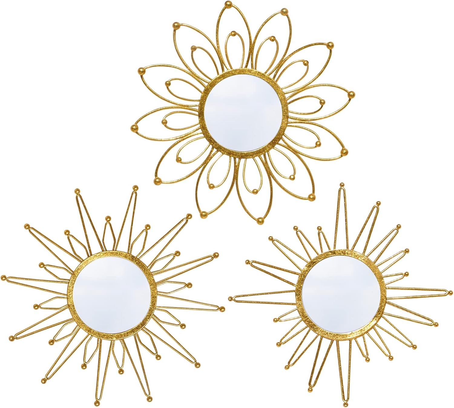 Luxe Gold Mirror — Set of 3 — Golden Mirror