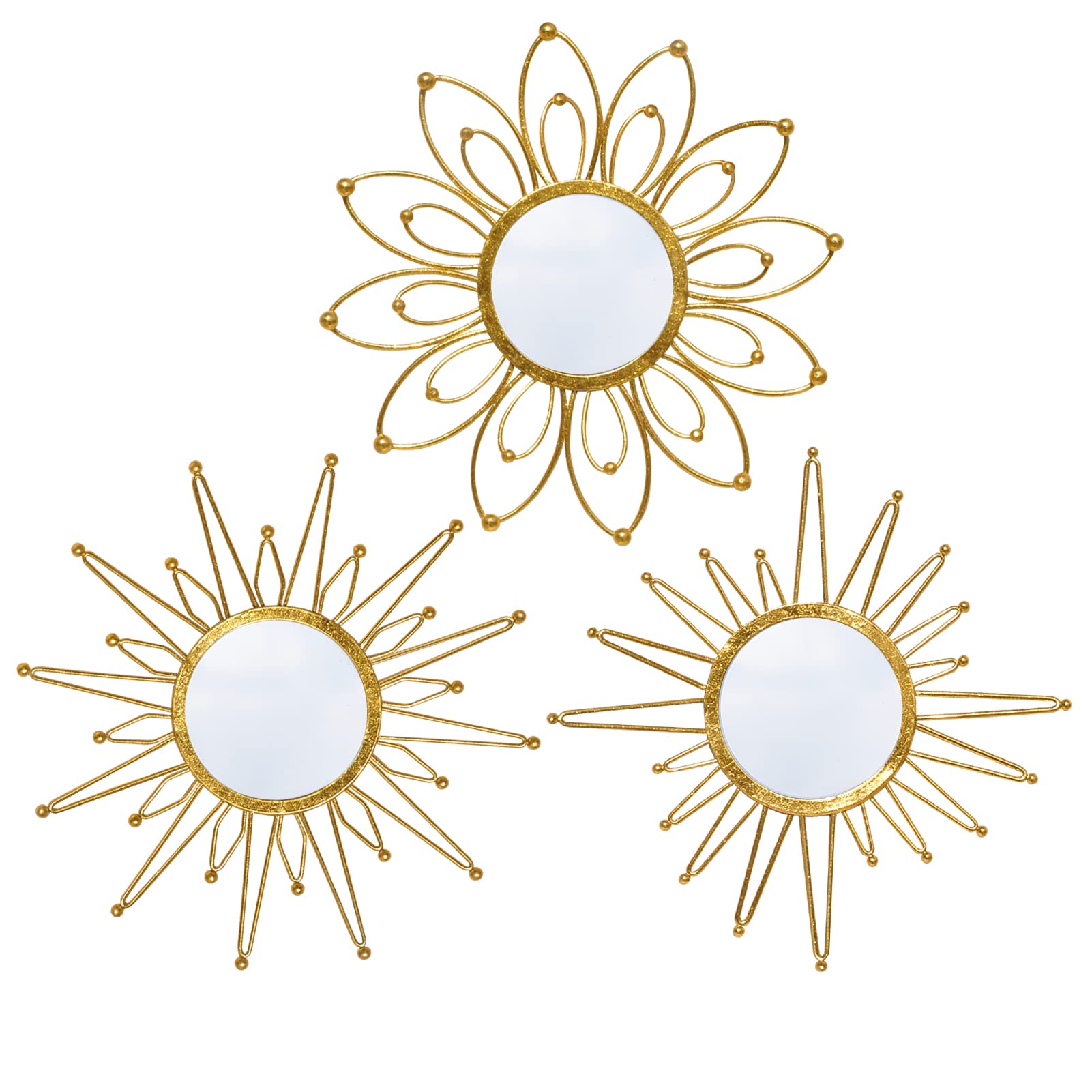 Luxe Gold Mirror — Set of 3