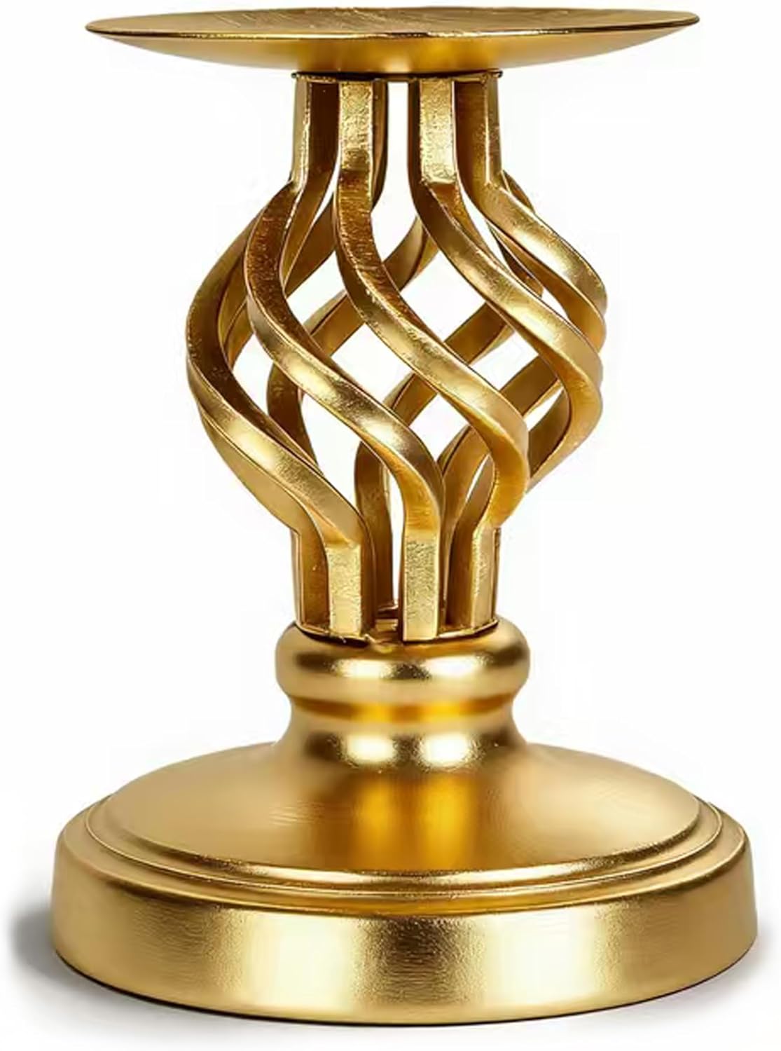 Vintage Metal Candle — Small Size-Gold