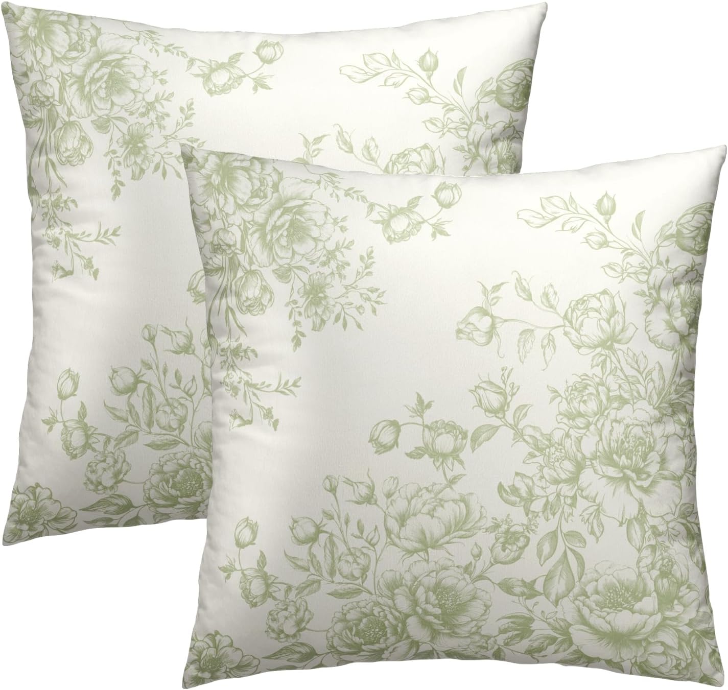 Boho Beige Throw Pillow Cover — 18" — 22" x 22" (Pack of 2)