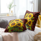 Boho Black Throw Pillow Cover — 16" - View 7