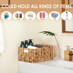 Rectangular Rattan Storage Basket — 15" - View 9
