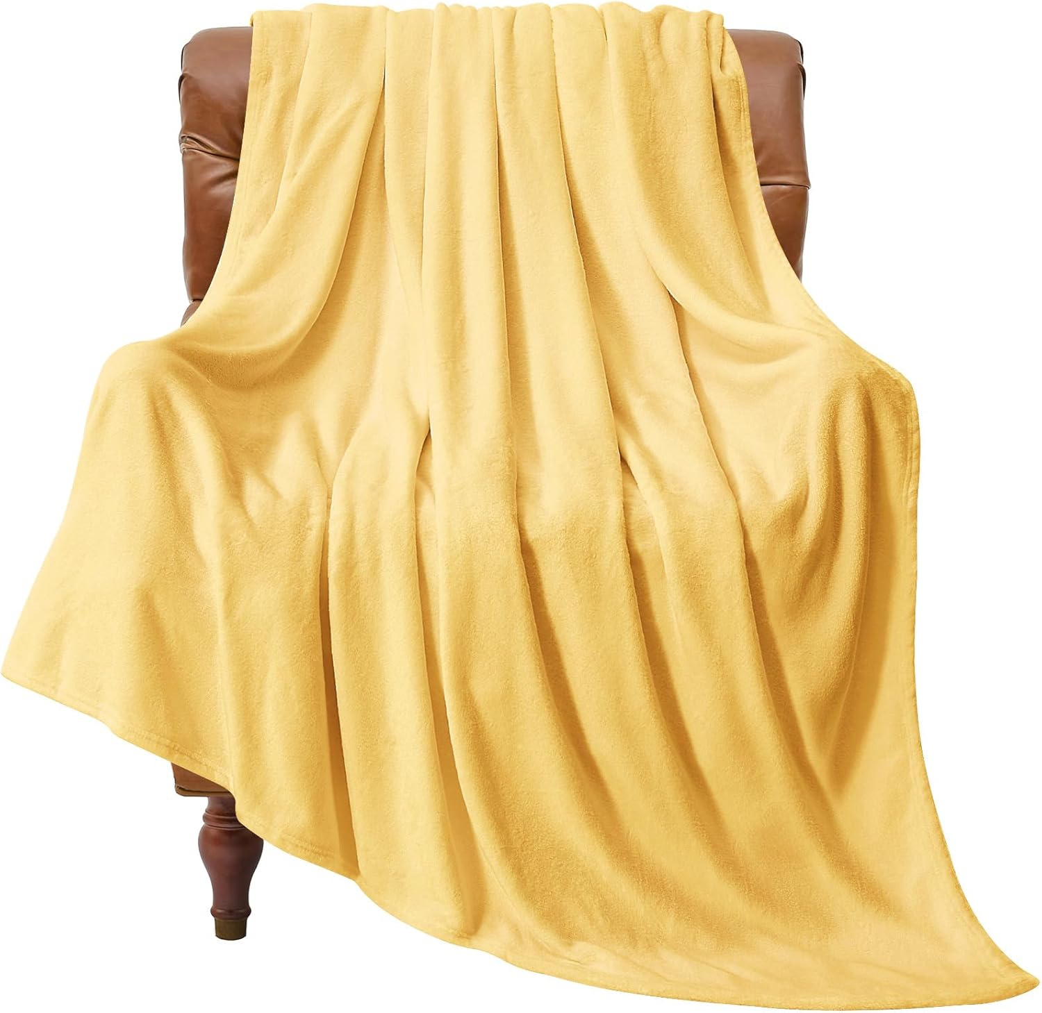 Luxe Beige Throw Pillow — 50" — Cream Yellow