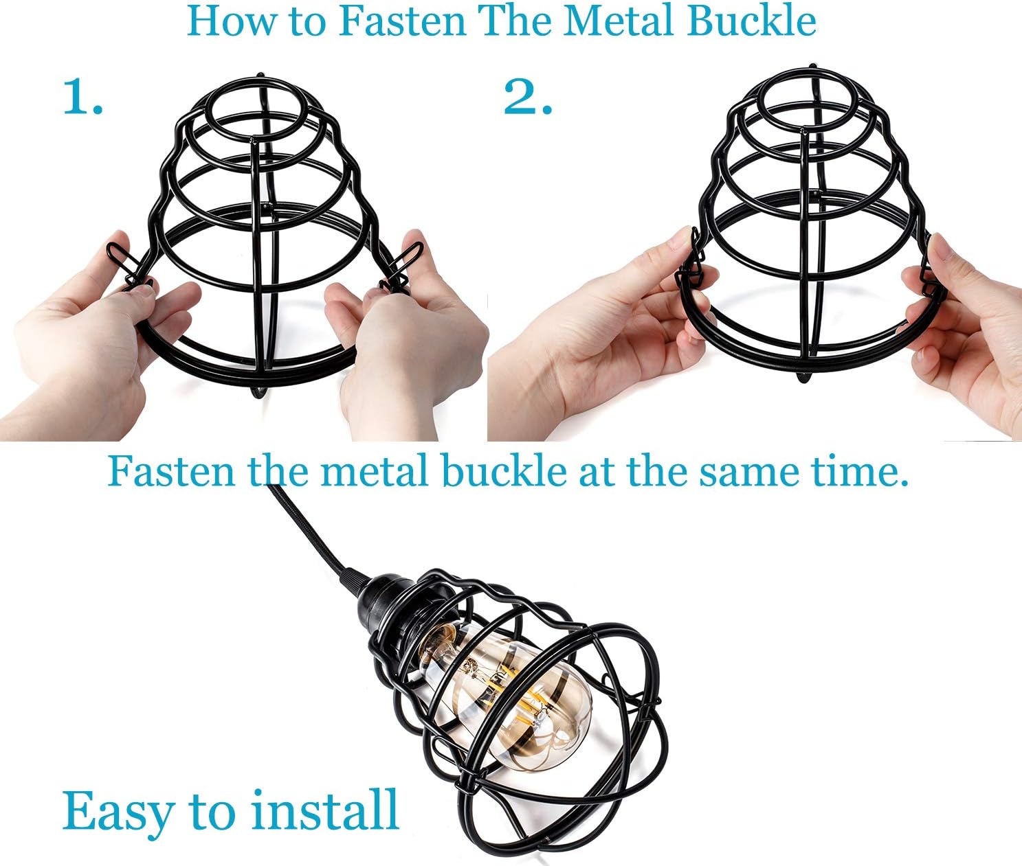 Adjustable Metal Pendant Light - View 4